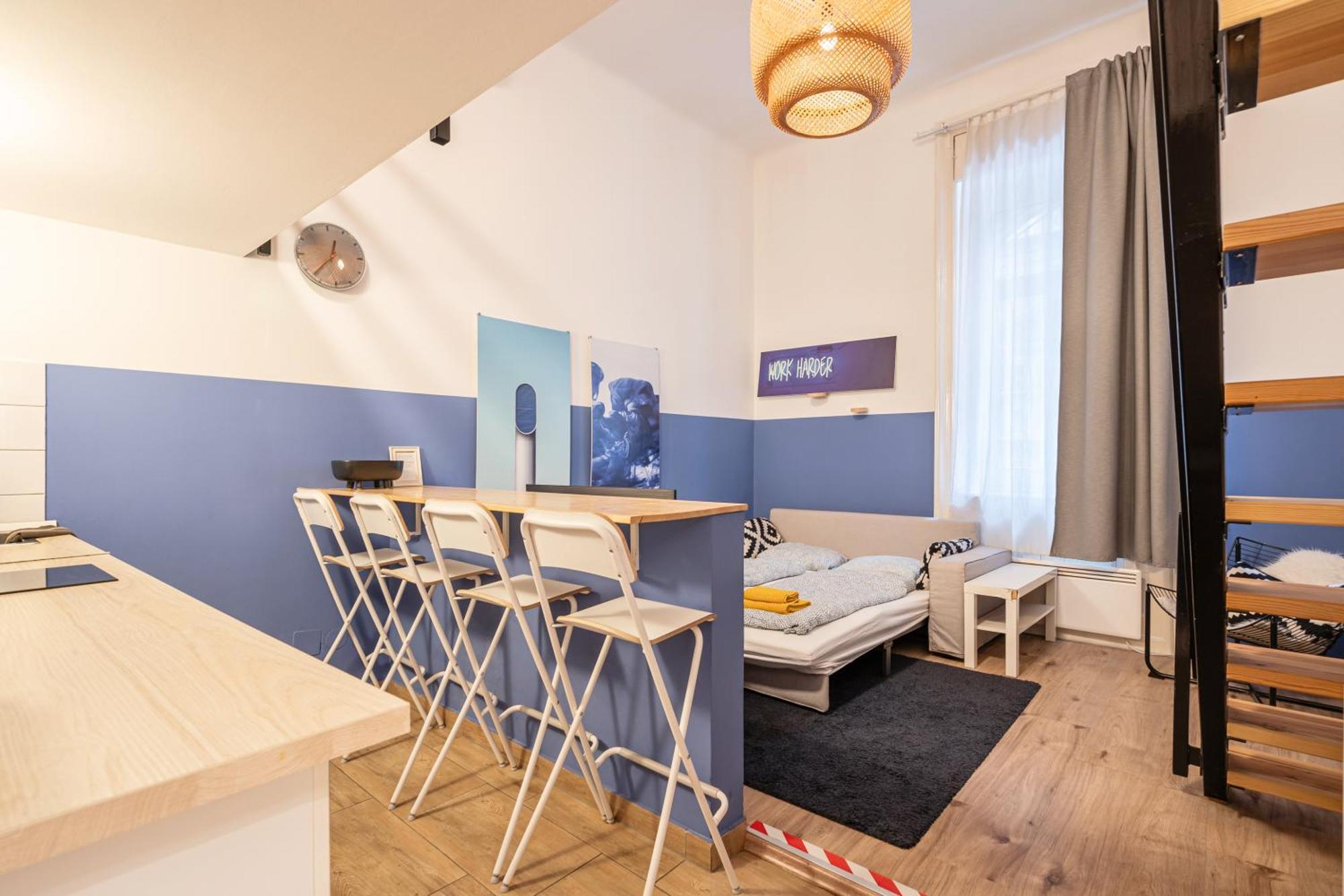 Cosy Studio In Central Party District W41 Blue 부다페스트 외부 사진